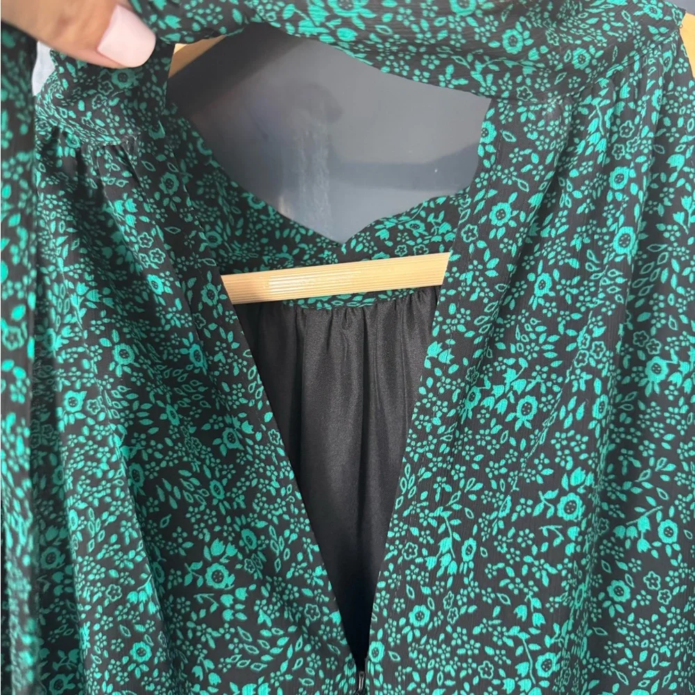 J.Crew Green Halter Maxi Dress Size 4 - Picture 6 of 8
